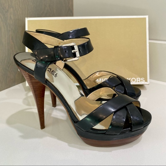 Michael Kors Black Platform Heels - Picture 2 of 8
